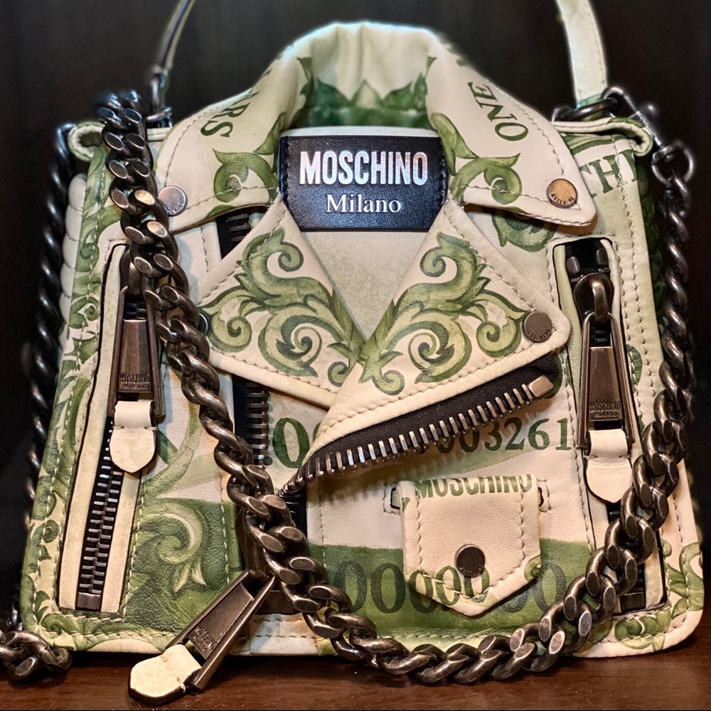 Moschino Biker Bag Money Million Dollar Collection